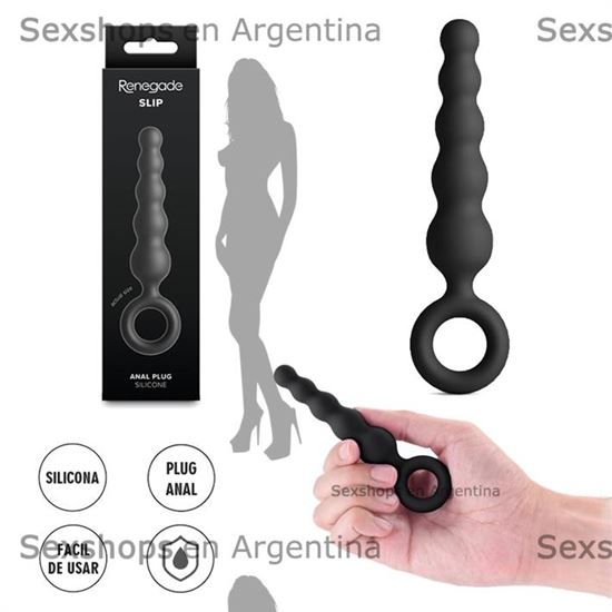 Slip dilatador anal de silicona